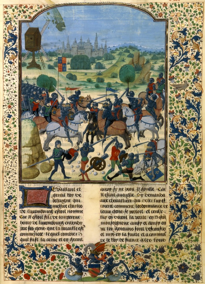 Fig. 14 - Paris, BnF, ms. fr. 87, fol. 117, Jean de Wavrin, Cronicques d'Engleterre